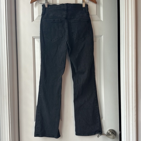 Cali Demi-Boot Jeans in Bellspring Wash: Button-Front Edition size 24 black - Picture 7 of 10
